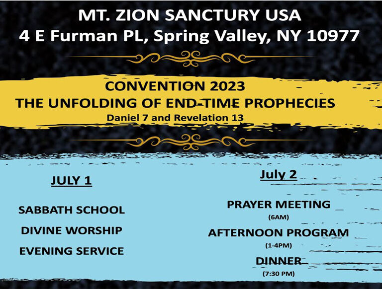 Convention 2023 – The Unfolding of End-Time Prophecies