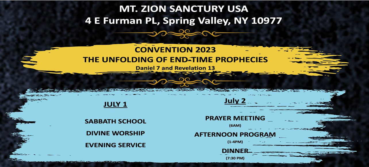 Convention 2023 – The Unfolding of End-Time Prophecies