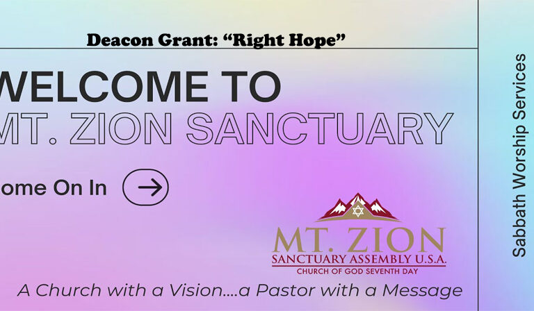 Deacon Grant: "Right Hope"