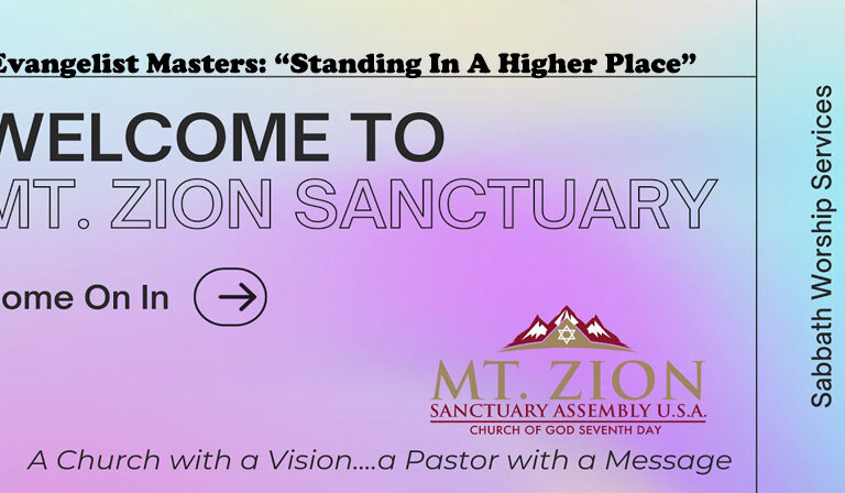 Evangelist Masters: "Standing In A Higher Place"