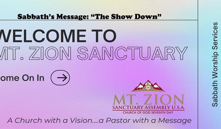 Sabbath's Message: The Show Down